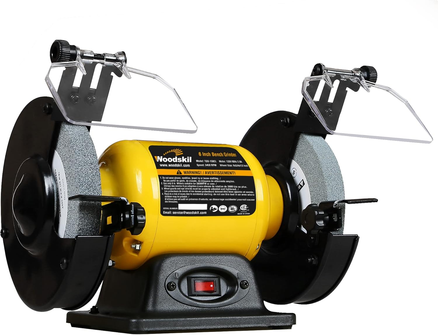 Woodskil 6" High-Speed Bench Grinder